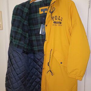 Polo Ralph Lauren Men's jacket (parka) NWT.Dark canary yellow color.